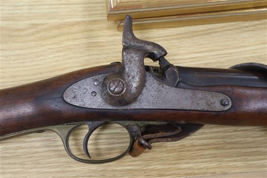 An 1868 Enfield percussion cap musket